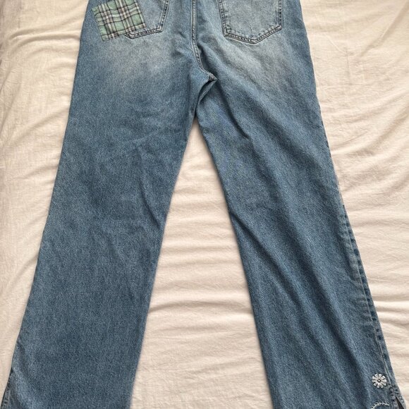 We The Free - Pre-Loved Steinbeck Patched Straight Leg Jeans - Picture 3 of 7